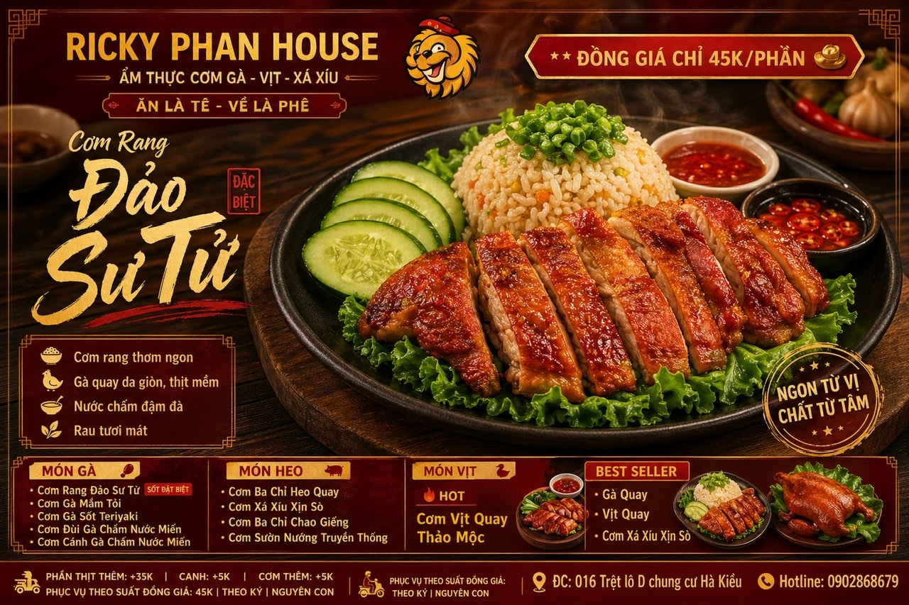 Cơm Rang Vịt Xá Xíu Ngon Ở Gò Vấp